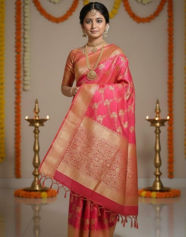 Pink Saree