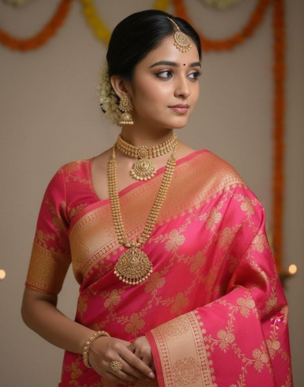 Pink Saree