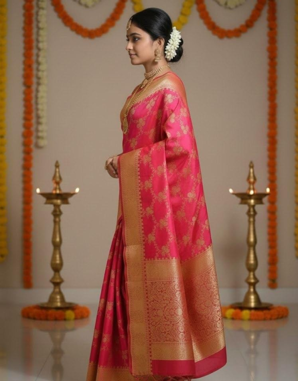 Pink Saree