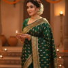 WhatsApp Image 2026-02-25 at 1.42.33 PM Banarasi Green Saree