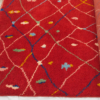 Red handcrafted rug